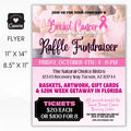 personalize breast cancer flyers for fundraiser or awareness event for cancer victims or survivors